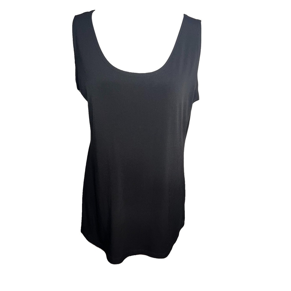 Clara Sun Woo Tunic sleeveless Scoop Neck tank size Lg slinky stretch Y2K Gothic